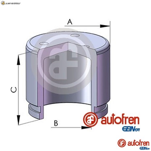 Piston brake caliper d025381 - caliper,
