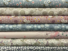 Lewis & Irene Fairy Clocks Cotton Fabric by 1/4 Metre* Fairies Flowers Metallic*
