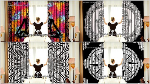 Indian curtains mandala - indian,