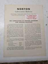 NORTON LUBRICATION BULLETIN