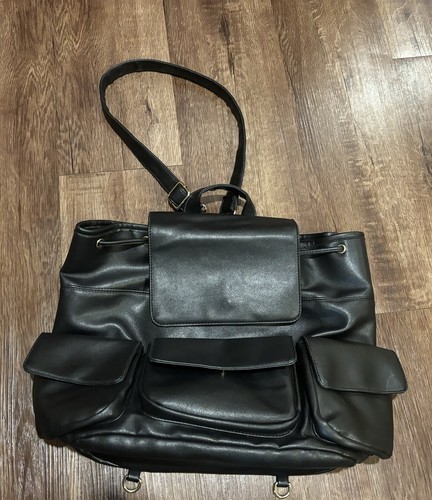 Just fab black faux - fab,