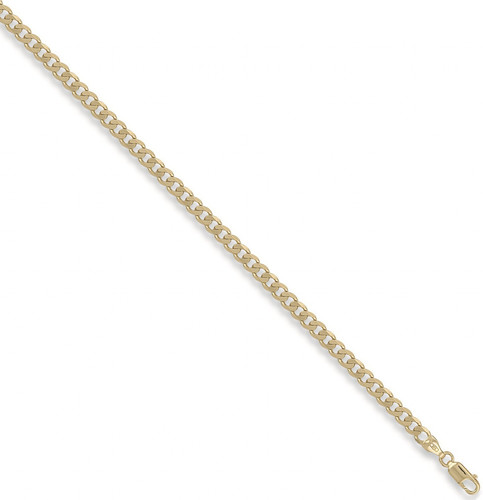 Solid mens 9ct gold - mens, curb