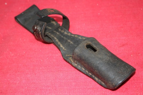 German wwii brown leather frog - leather,