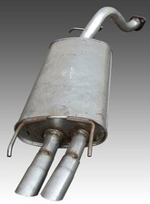 MG ZR 1.8 160 (01-06) Exhaust Rear Box Twin Exit