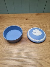 Wedgwood Jasper Fluted Candy Box (Pale Blue) (Large)