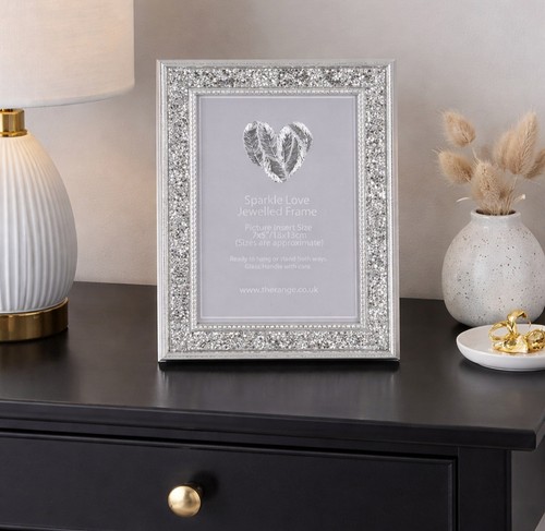 Jewelled photo frame glitter - jewelled,