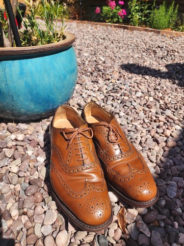 Churches shoes tan brogues - shoes,