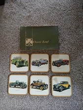 Clover Leaf 6 Mats For Glasses CC 12 Vintage Cars Made in England Vintage  1960s