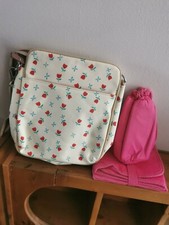 Pink lining Out & About Mini Baby Bag changing Mat Bottle Bag  Tulip Design 