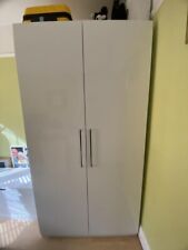 GoodHome Atomia Freestanding Gloss & matt white 2 door Large Double Wardrobe