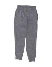SUPERDRY Womens Tracksuit Trousers Joggers UK 8 Small Navy Blue Flecked CP54