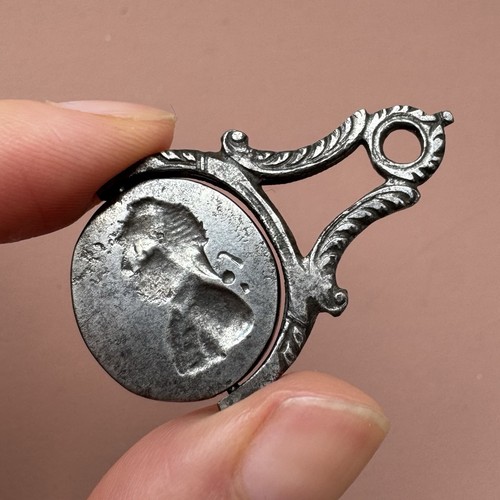 Antique georgian steel swivel - georgian,