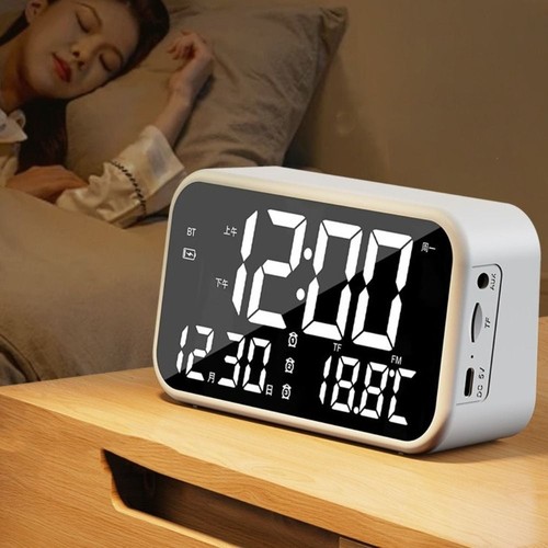 Large mirror alarm clock - alarm,