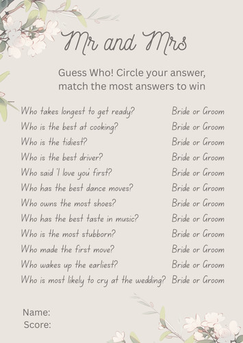 Hen party games quiz cards - games,