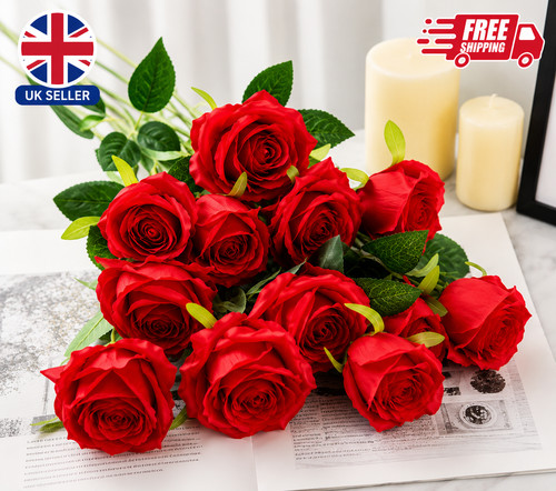 12x artificial single rose - 12x,