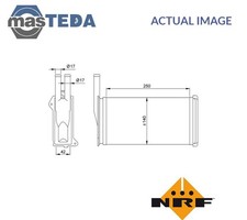 58638 HEATER RADIATOR EXCHANGER LHD ONLY NRF FOR FORD ESCORT VI,SCORPIO II