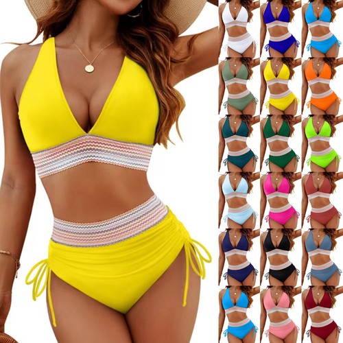 Ladies high waist bikini - high,