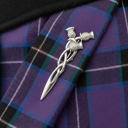 Three scottish thistles - scottish, kilt