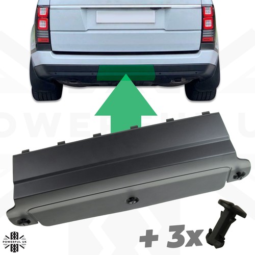 Rear tow eye cover black - eye,