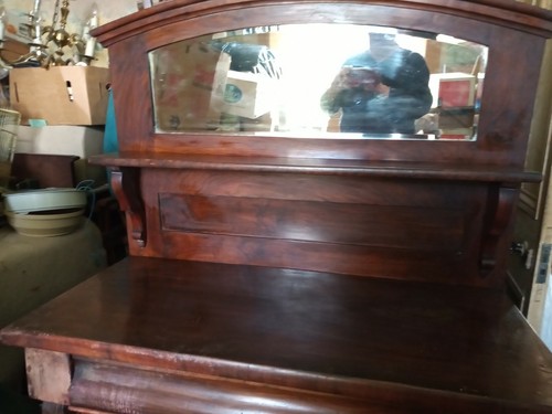 Antique victorian mirrored - antique,