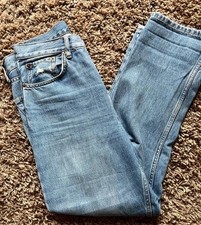 Topshop Blue High Waist Denim