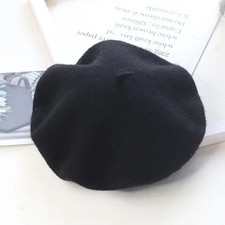 Plain beret hat - plain, autumn