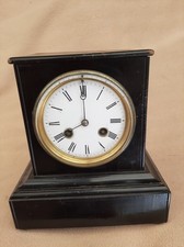 ANTIQUE FRENCH EBONISED CLOCK