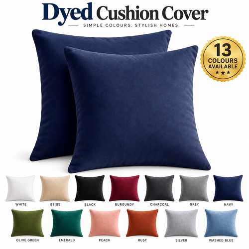 Plain dyed cushion - dyed,