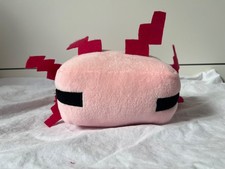 Minecraft axolotl pink plush