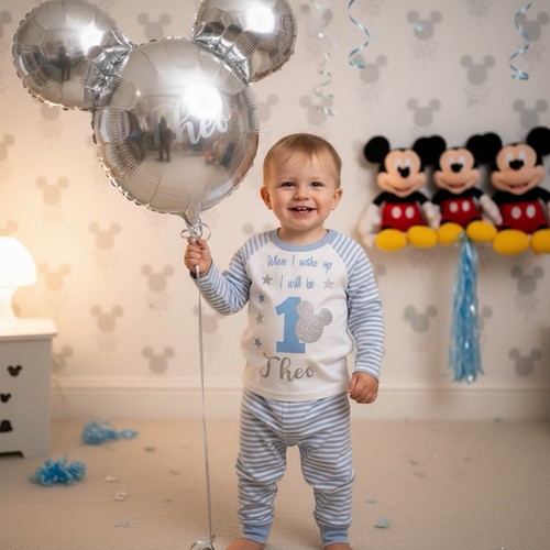 Baby boy birthday blue - boy, stripe
