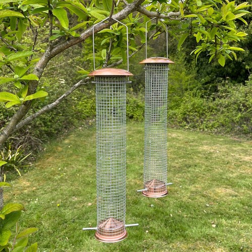 Large metal hanging bird nut - hanging,