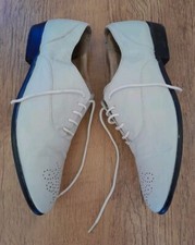 Topshop Cream Lace Up Leather