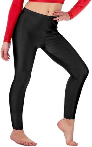 Girls kids shiny footless - girls,
