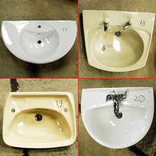 BATHROOM BASINS AND SINKS, PEDESTALS, SUITES, VARIOUS COLOURS & SIZES