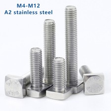 A2 stainless steel square head