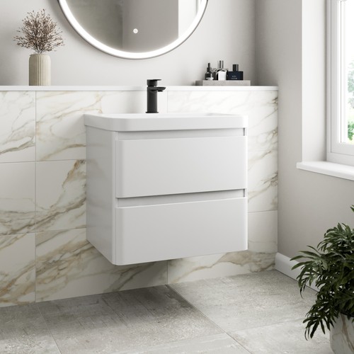 Bathroom wall hung vanity unit - vanity,