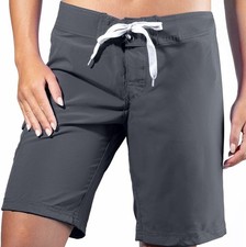 Women’s Kanu Surf Marina Solid Gray Size 1X Boardshort Bottoms