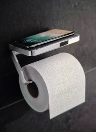 Hib toilet roll holder with - holder,