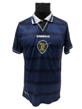 Scotland 1996 Umbro Home Football Shirt Size L Navy Blue Retro Jersey Colectable