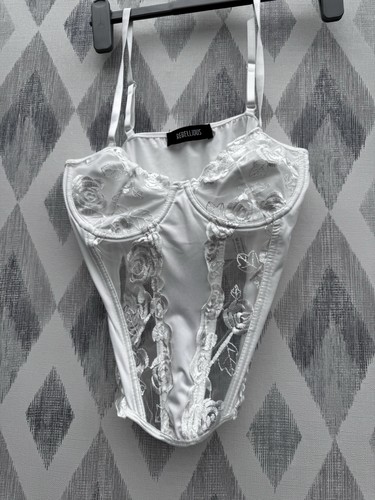 Rebellious white bustier