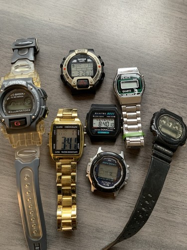 Old digital watches spares - old,