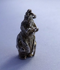 Vintage hallmarked solid silver Uncle Bulgaria Womble of Wimbledon charm/pendant