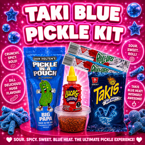 Takis blue heat pickle kit - pickle,