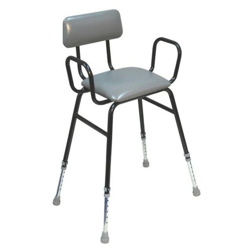 Aidapt black perching stool - aidapt,