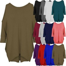 Womens Cut Out Cold Shoulder