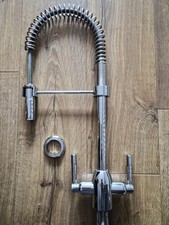 Carron Phoenix Dante Pro Dual Lever Pull Out Kitchen Tap - Chrome RRP £322