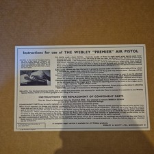 RARE Webley  PREMIER  air