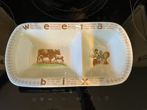 C1930s weetabix double bowl - c1930s,