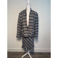 Vtg Fancy Lady Womens 1X Plaid