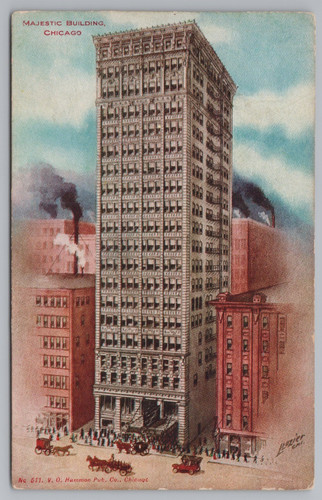 Postcard majestic building - majestic,